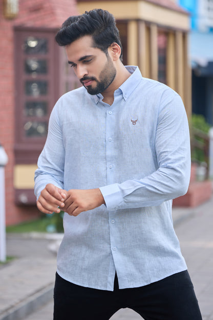 100% Linen Solid Shirt