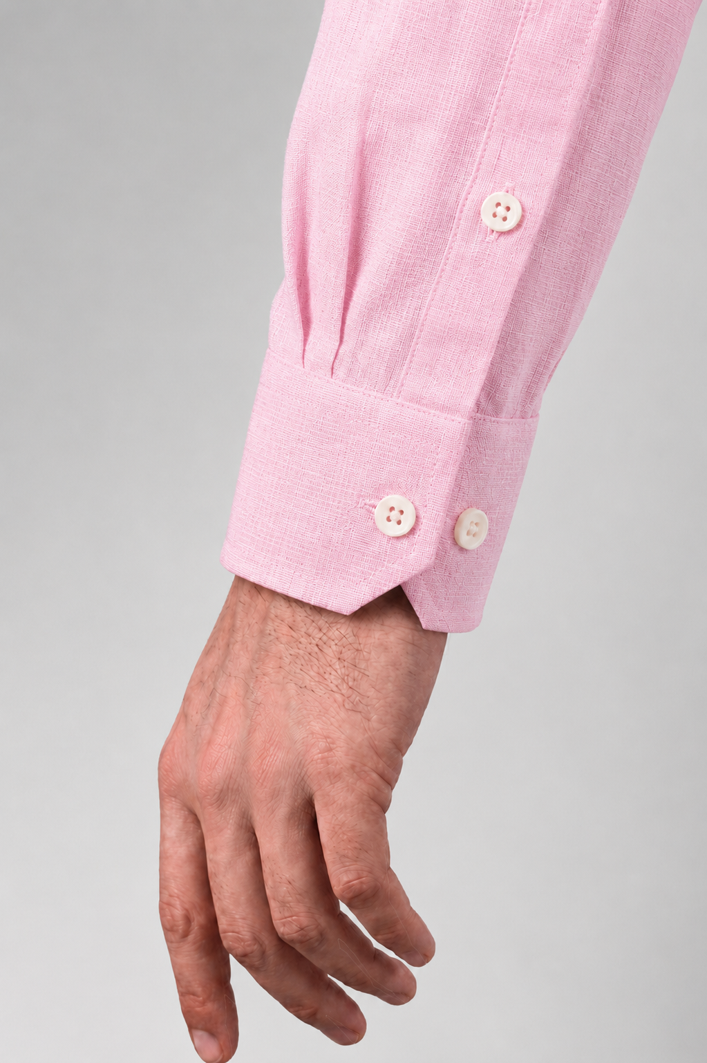 100% Linen Shirt - Pink