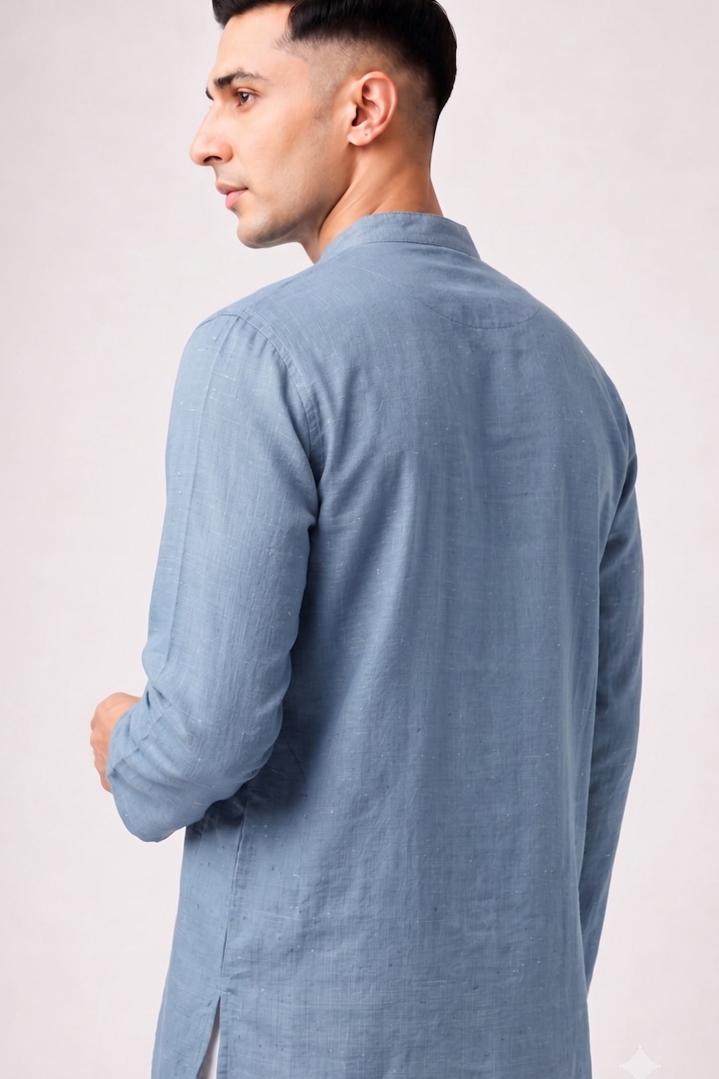 Short Kurta - Light Blue