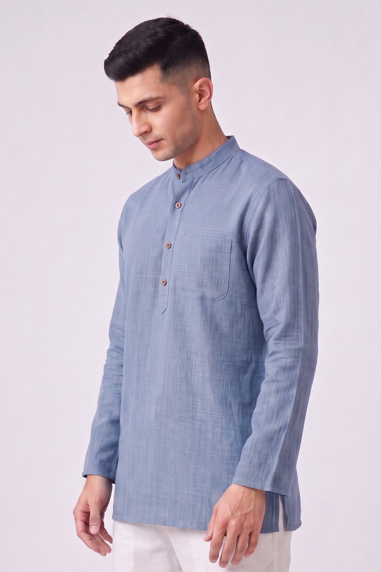 Short Kurta - Light Blue