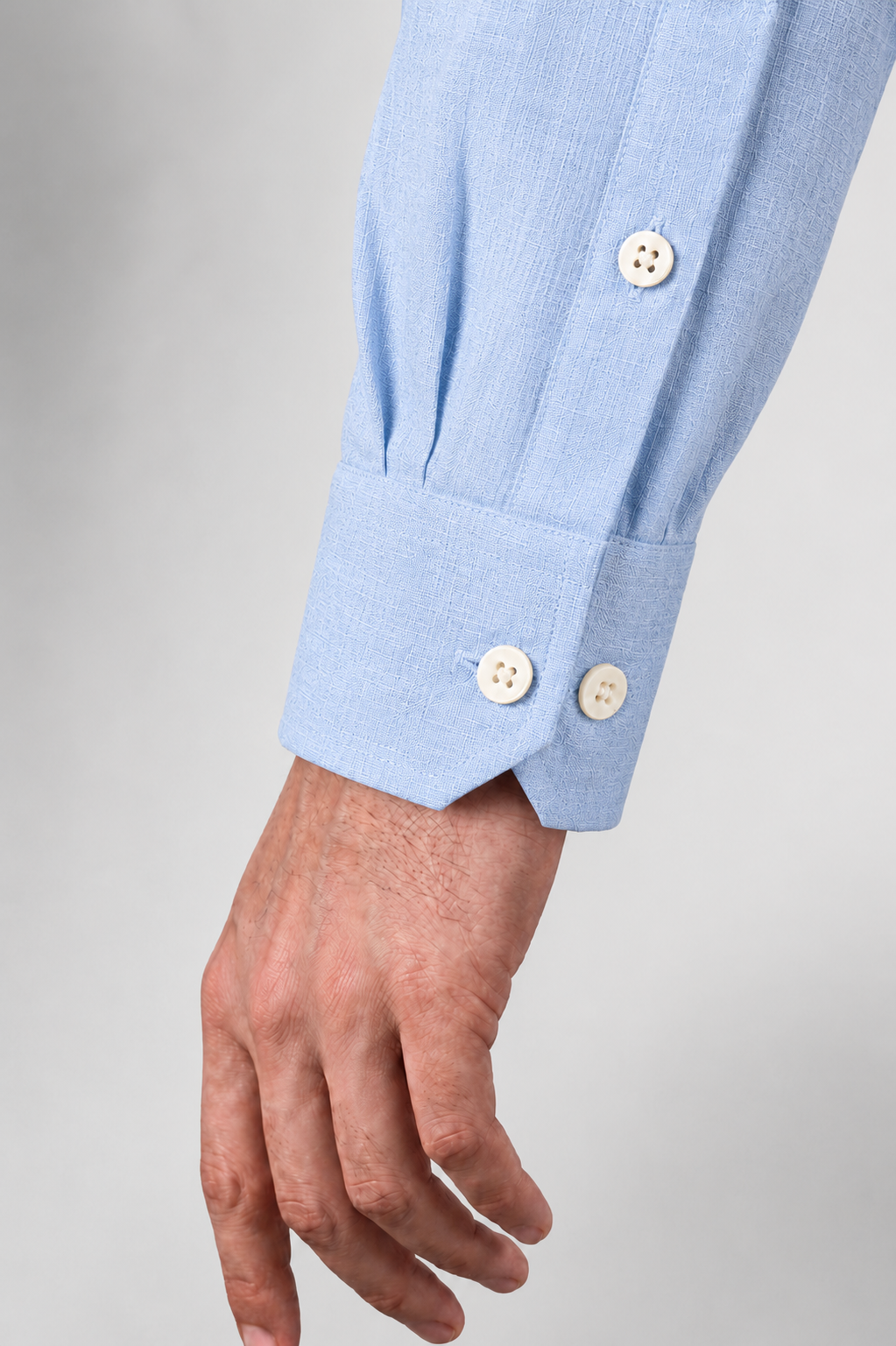 100% Linen Shirt - Sky Blue