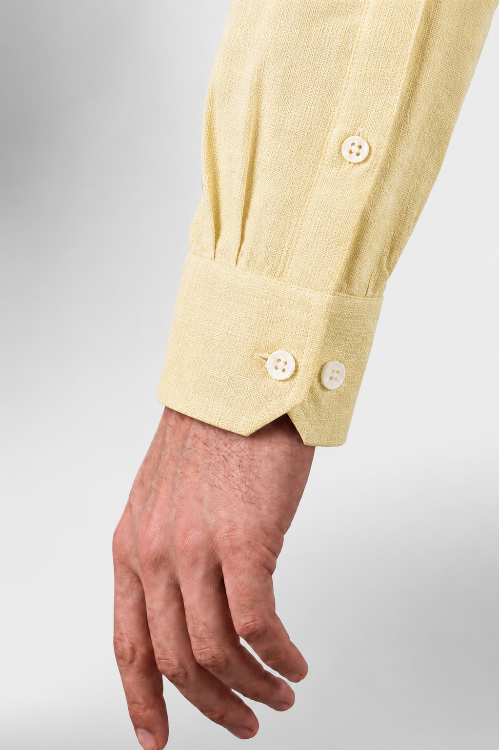 100% Linen Shirt - Yellow
