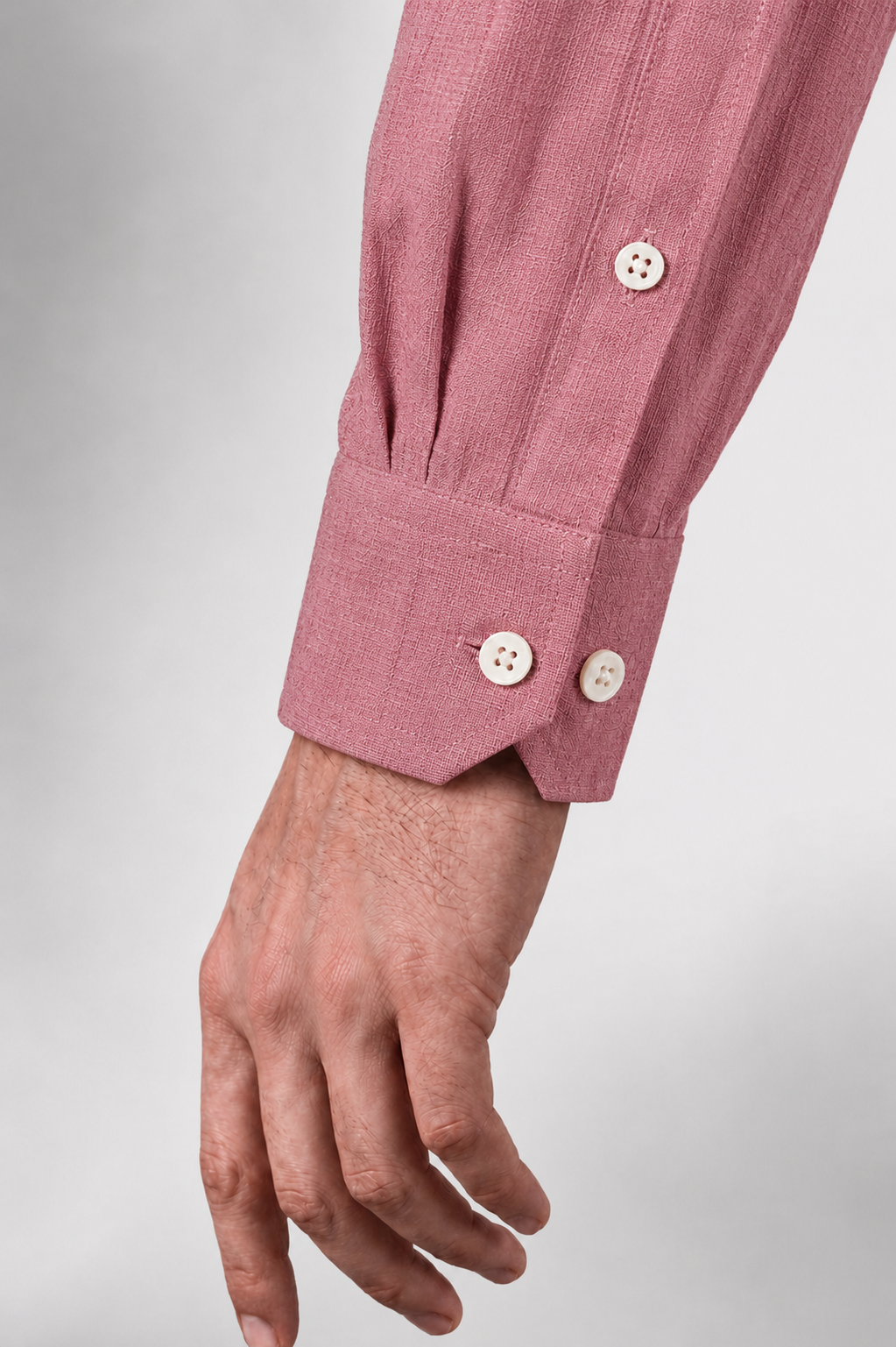 100% Linen Shirt - Peach
