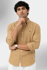 100% Linen Shirt - Tan