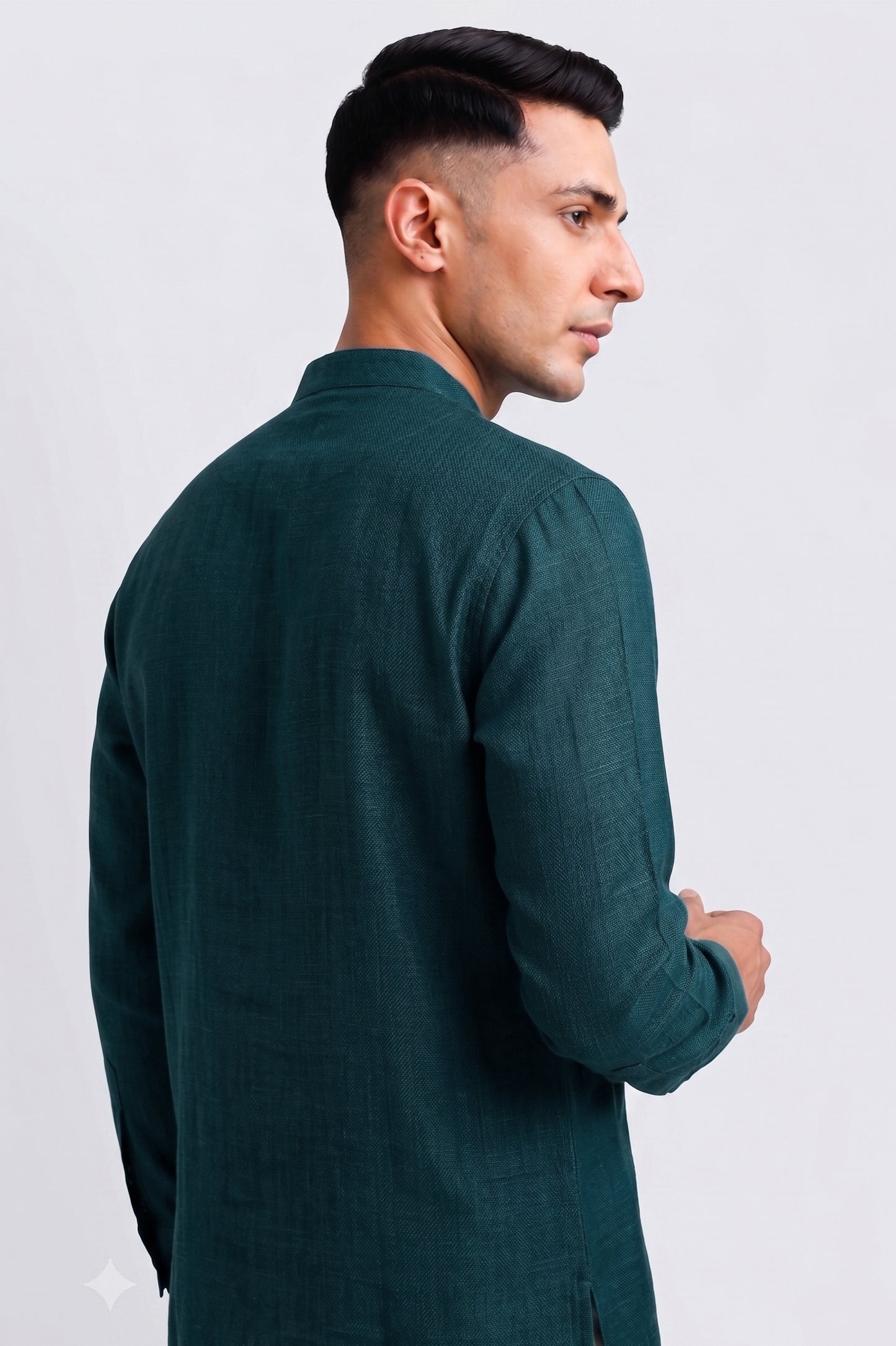Short Kurta - Teal Blue