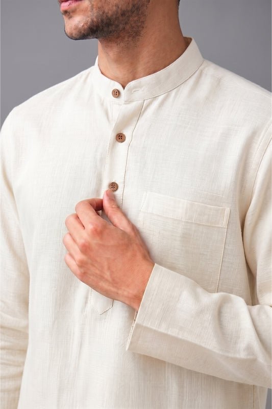 Short Kurta - White