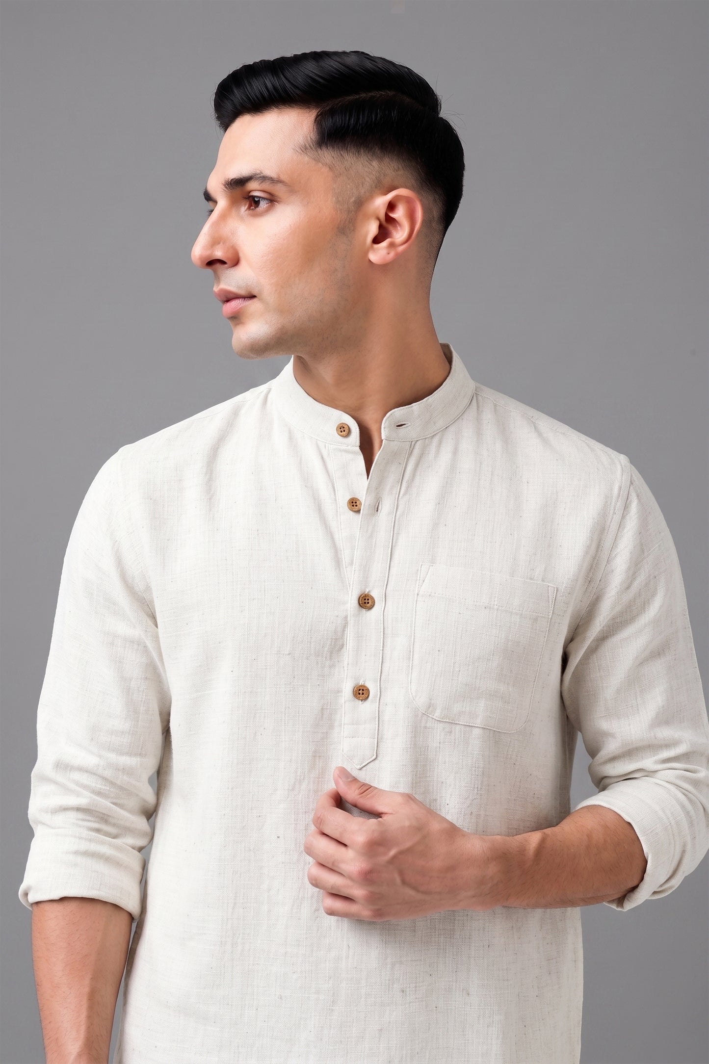 Short Kurta - White