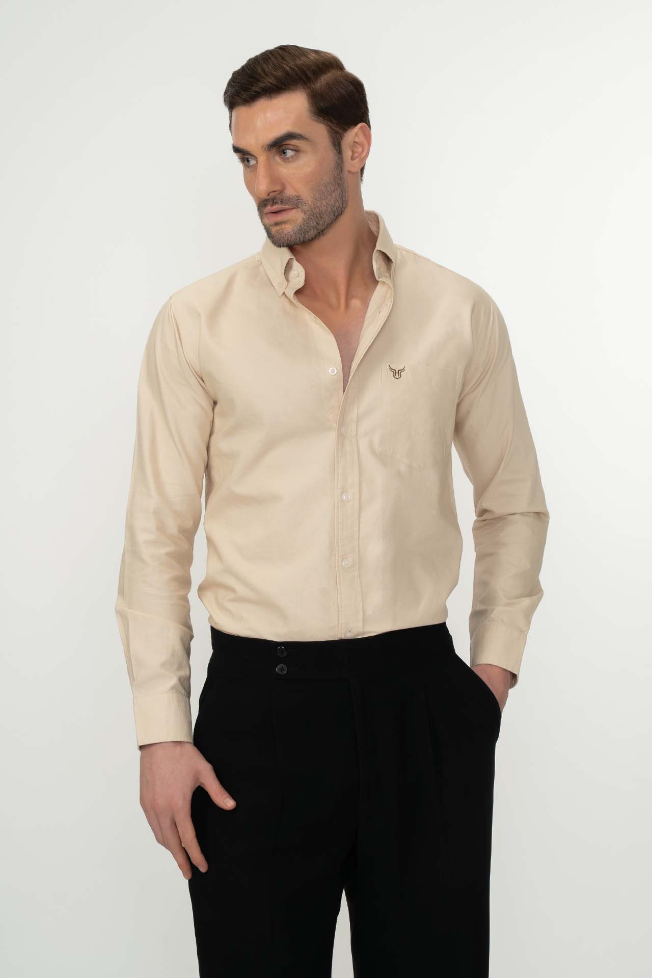 Cotton oxford shirt