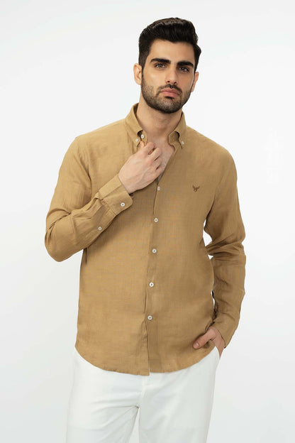 100% Linen Solid Shirt