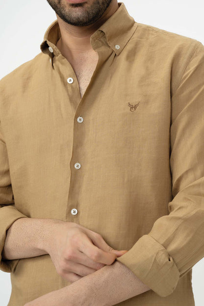 100% Linen Solid Shirt