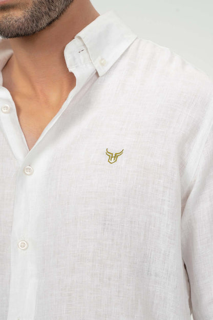 100% Linen Solid Shirt