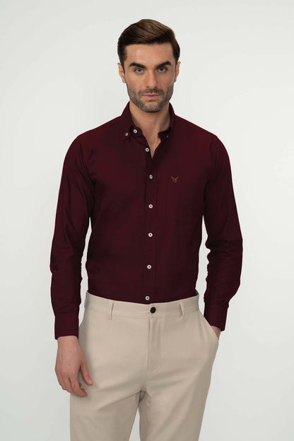 Cotton oxford shirt