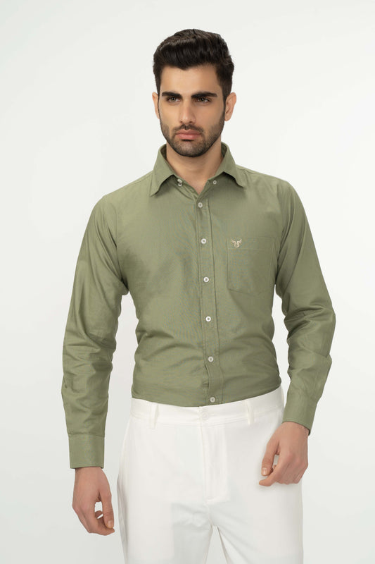 Cotton oxford shirt