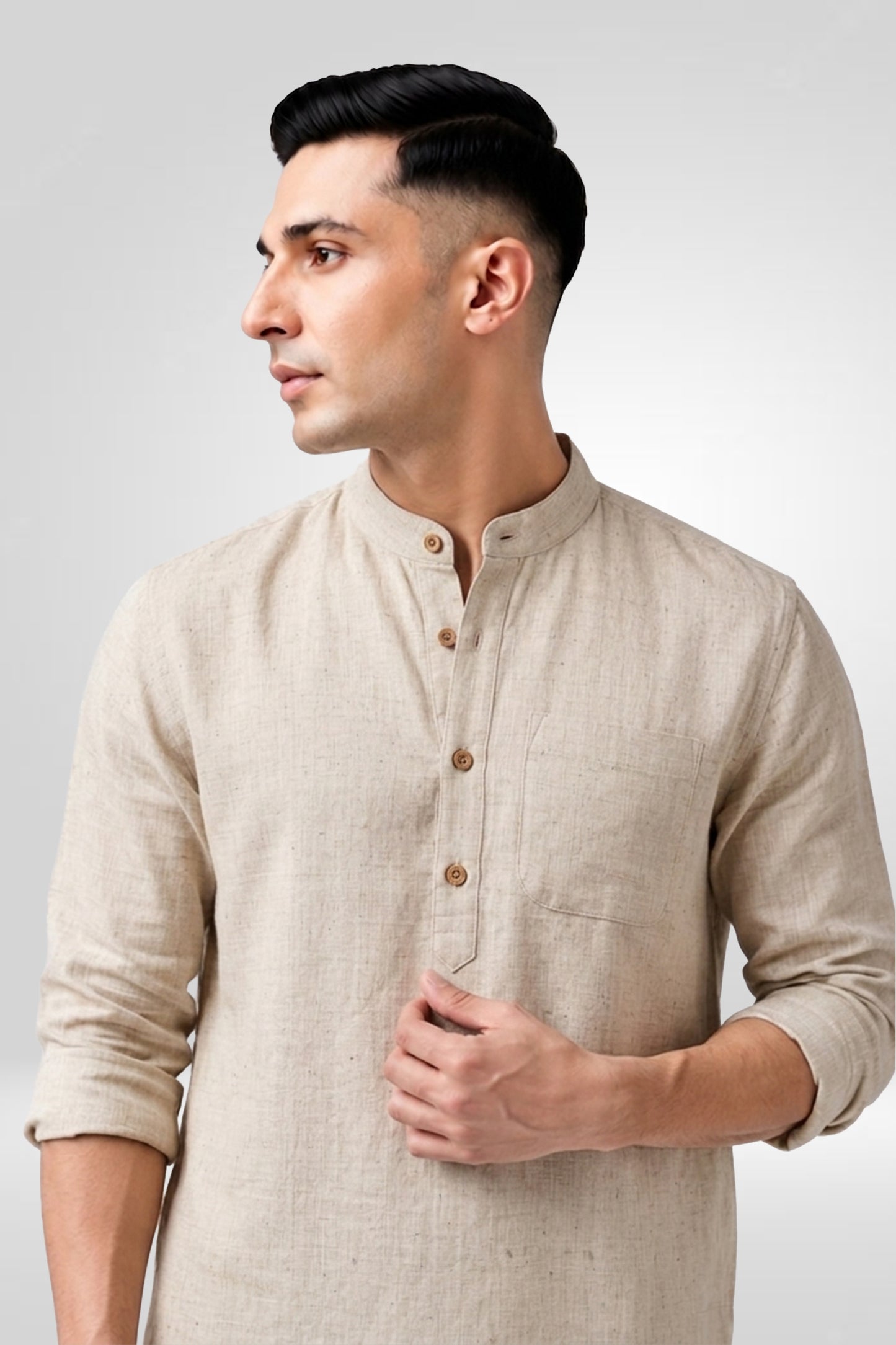 Short Kurta - Khadi