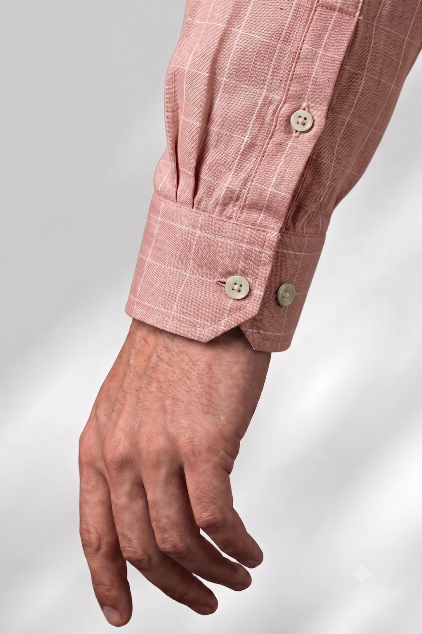 100% Linen Shirt - Checks Pink